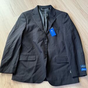 Nautica Gaff Men's 40S Modern Fit Bi Stretch Performance Suit Jacket 40S Black